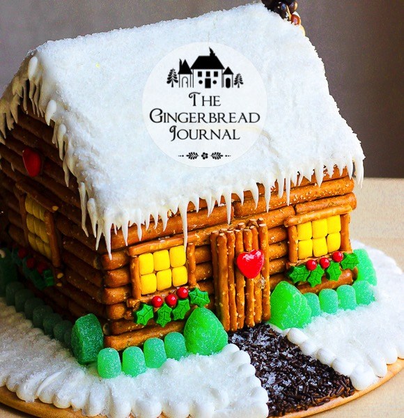amazing log cabin gingerbread house